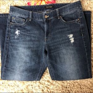 😎 GUC WHBM Distressed Crop Jeans 😎